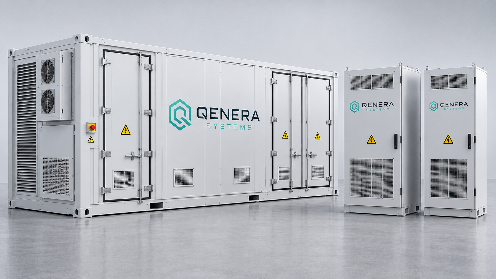 QENERA Gewerbespeicher & Container-BESS – Produktvisualisierung